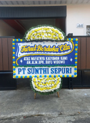 Papan Bunga Duka di Tanjung Pagar